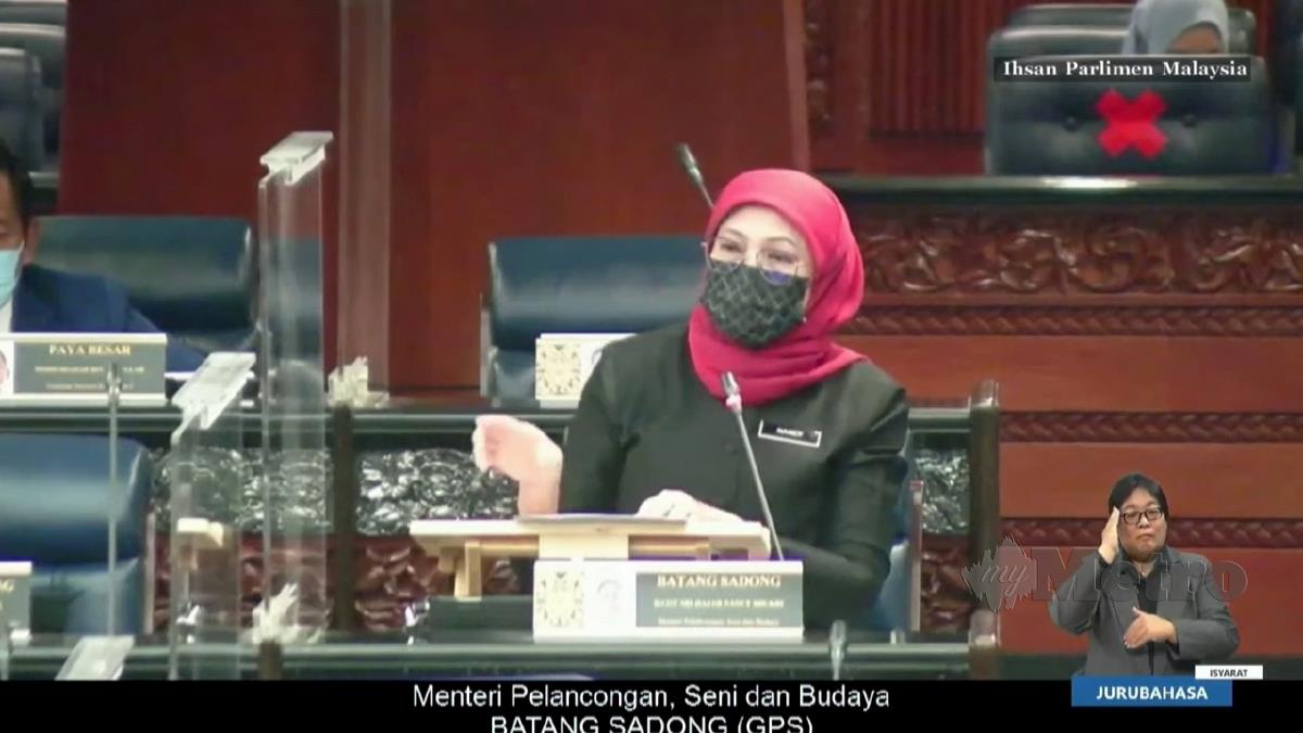 NANCY di Dewan Rakyat. FOTO Parlimen Malaysia
