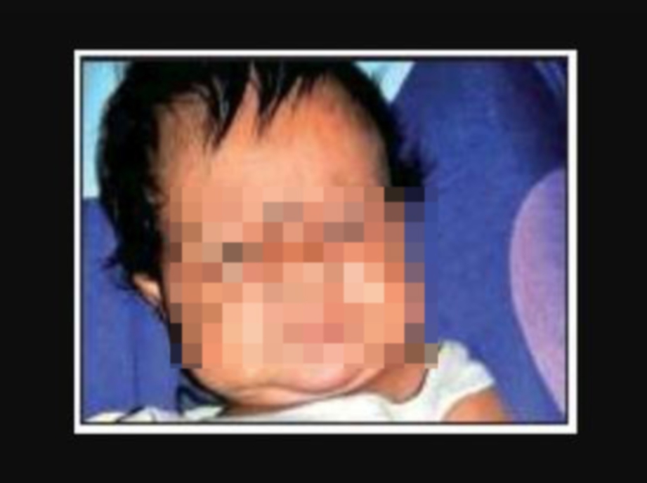 Bayi dua bulan maut selepas dicekik oleh bapanya. FOTO The Times of India 