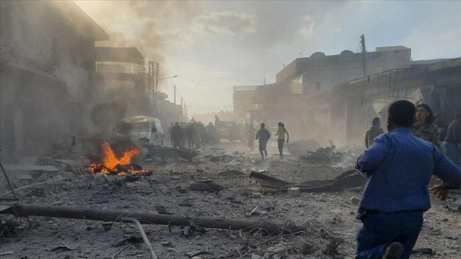 SERANGAN bom kereta mengorbankan 19 orang di bandar Al-Bab, utara Syria.