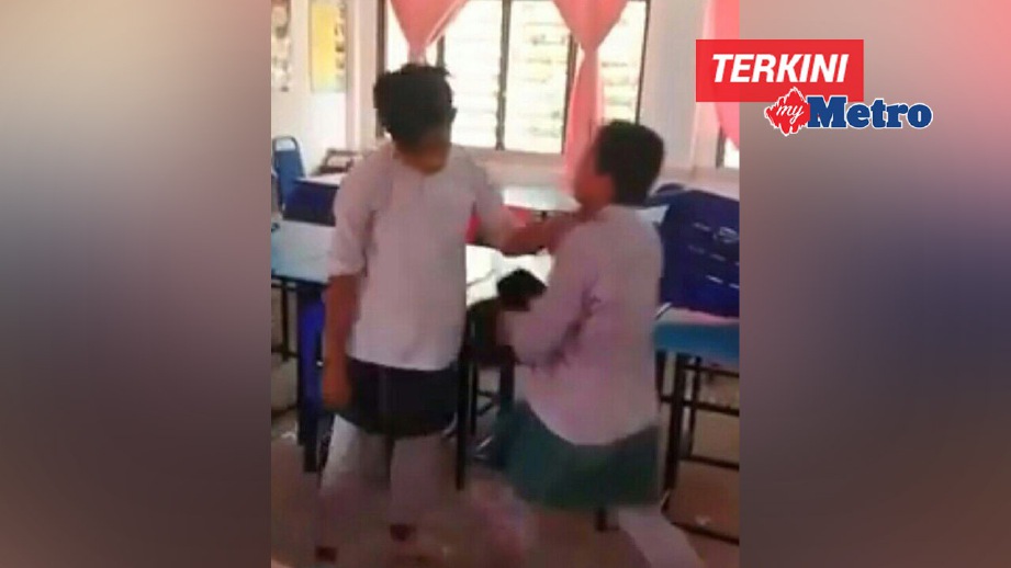 KES buli membabitkan dua murid yang menjadi viral di laman sosial. FOTO Mohd Ruzaini Zulkepli