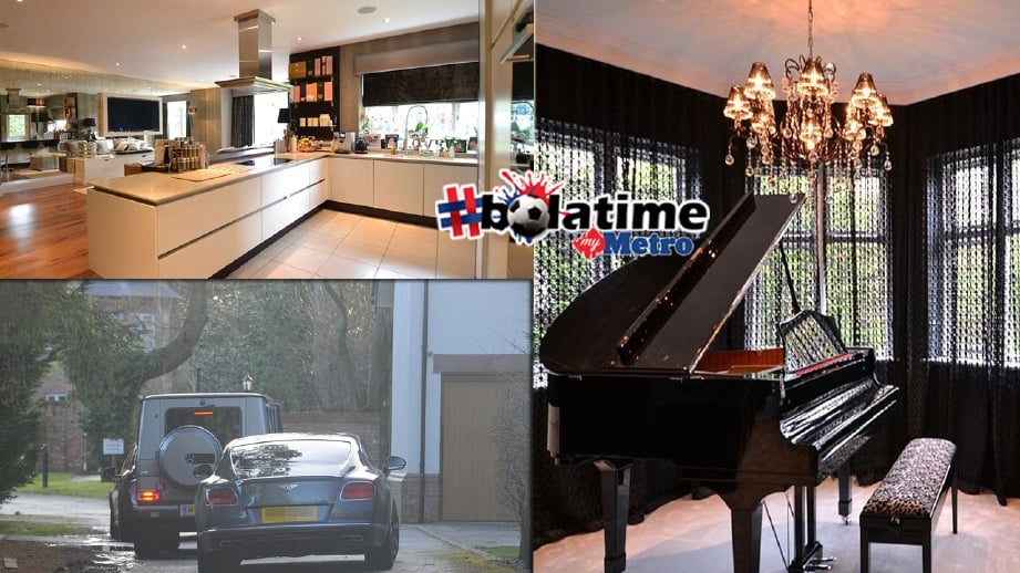 Sanchez datang menaiki kereta Bentley GT melihat rumahnya turut dilengkapi dapur menarik dan bilik piano. FOTO Celeb TV.com/DM 