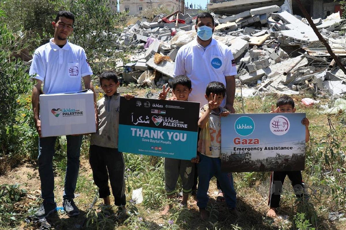 MAHAR sudah menyampaikan tiga pusingan program bantuan kecemasan di Palestin. FOTO ihsan MAHAR
