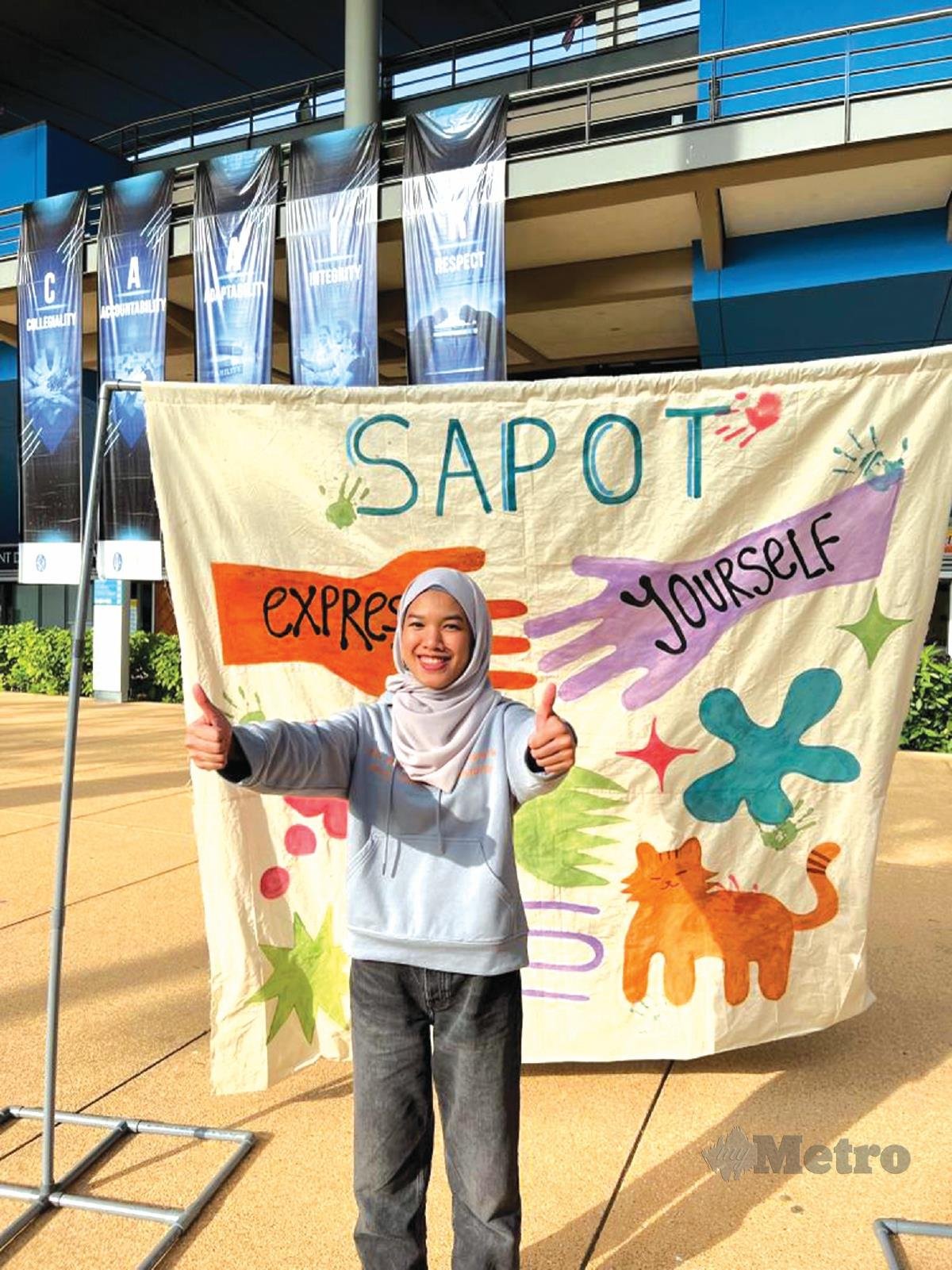 SAPOT berusaha menyebarkan semangat positif.