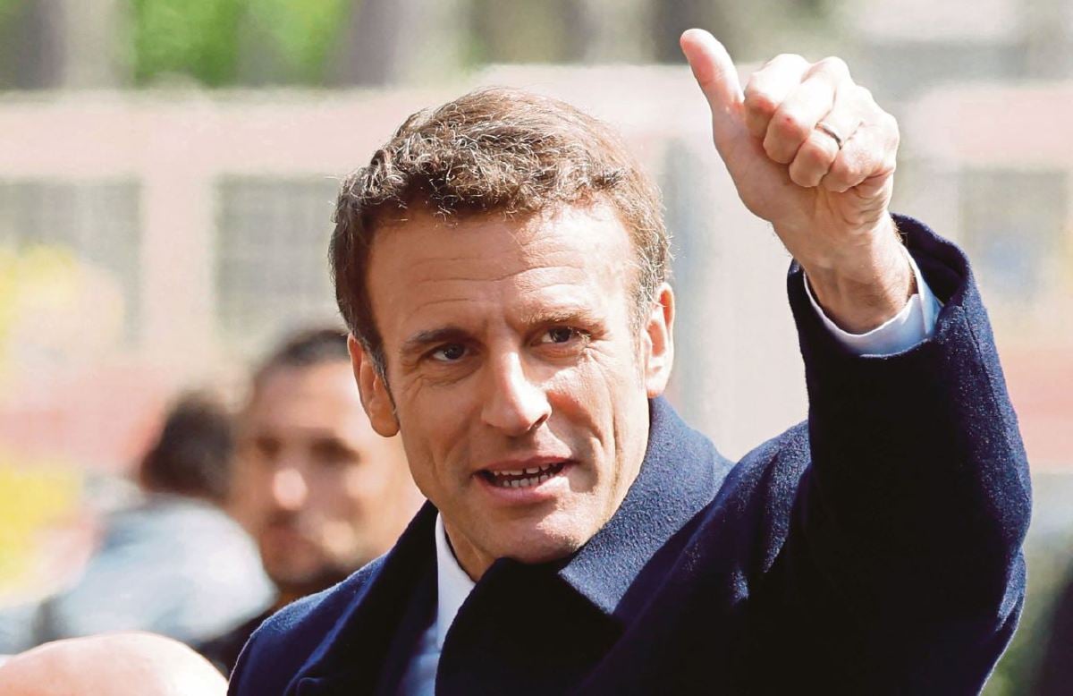 Gambar fail, Emmanuel Macron. FOTO AFP.