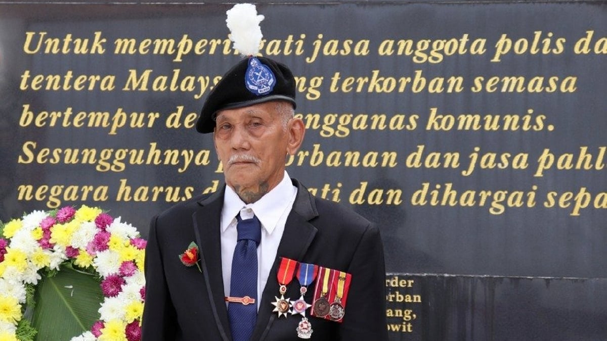 NYAYANG, veteran Pengakap Sempadan Sarawak. FOTO Bernama