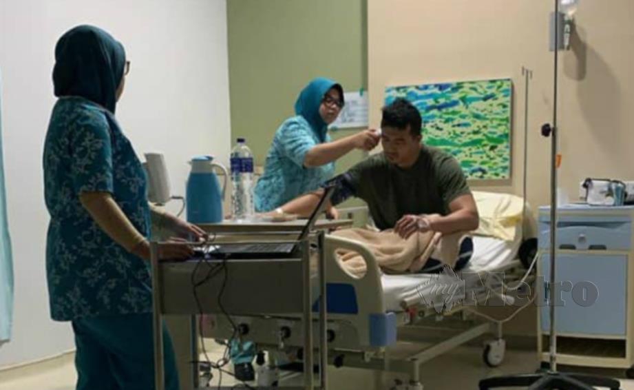 Aaron sekeluarga masuk hospital  Harian Metro