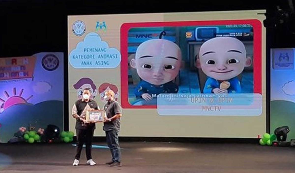 KEMENANGAN kedua berturut-turut siri animasi Upin & Ipin di Indonesia.