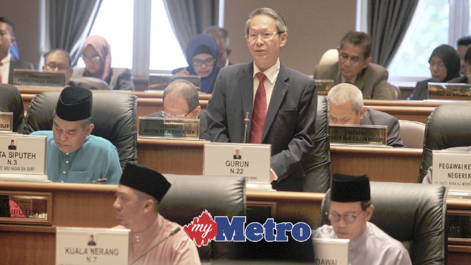 LEONG Yong Kong berbahas di Mesyuarat Kedua Penggal Kelima Dewan Undangan Negeri Kedah Yang Ke-13. FOTO Sharul Hafiz Zam