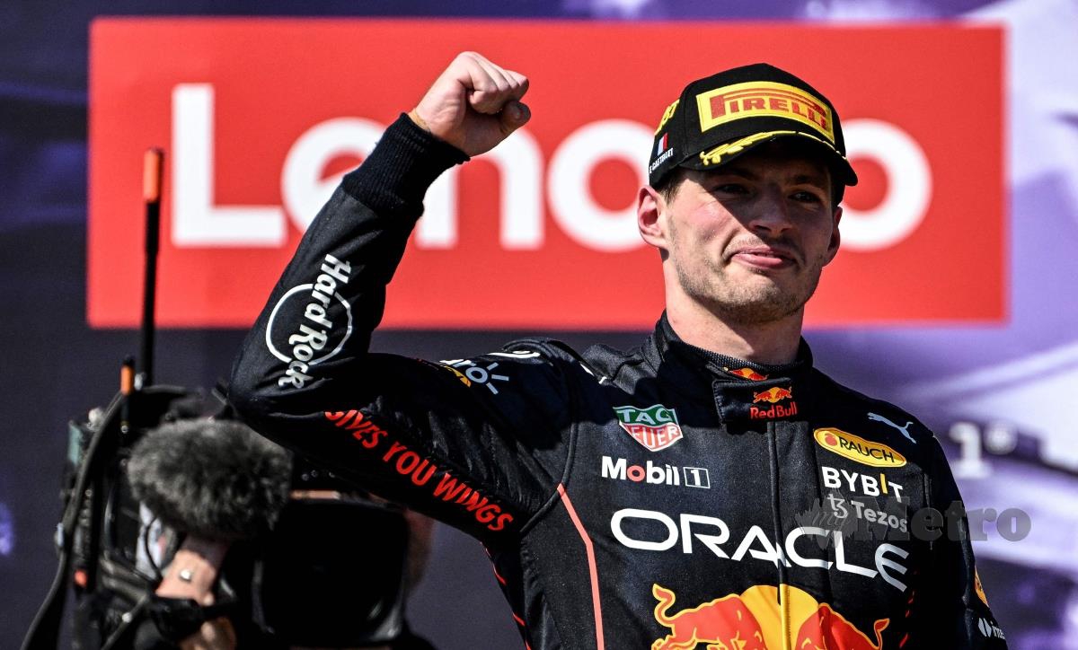 PEMANDU Red Bull, Max Verstappen memenangi perlumbaan GP Perancis, hari ini. FOTO AFP