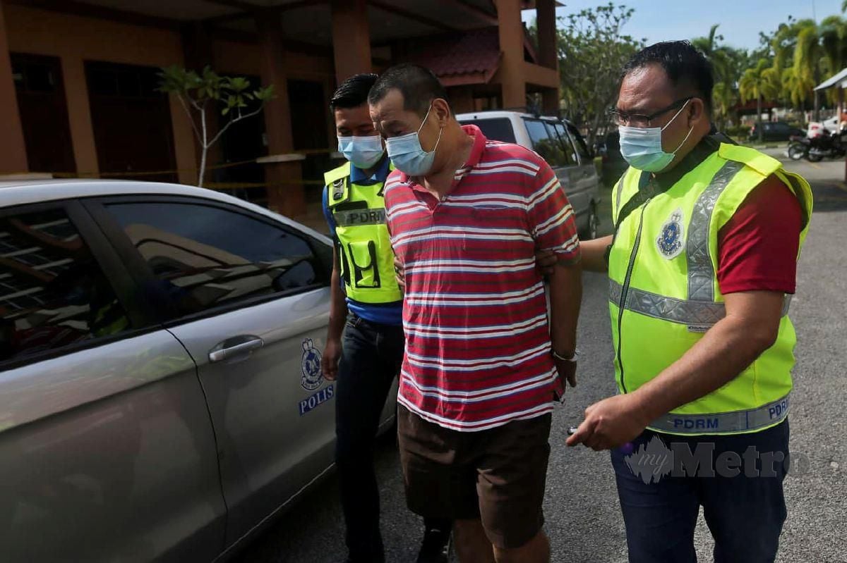 ONG Chow Lee dihadapkan ke Mahkamah Sesyen Kuala Terengganu atas cubaan membunuh jirannya dengan menembak menggunakan senapang patah.  FOTO Ghazali Kori