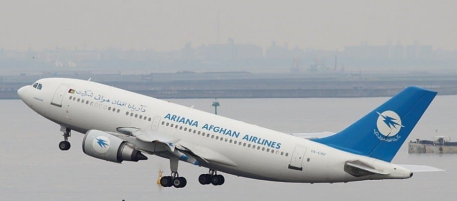 PESAWAT Ariana Airlines dipercayai membawa 83 penumpang. FOTO AGENSI