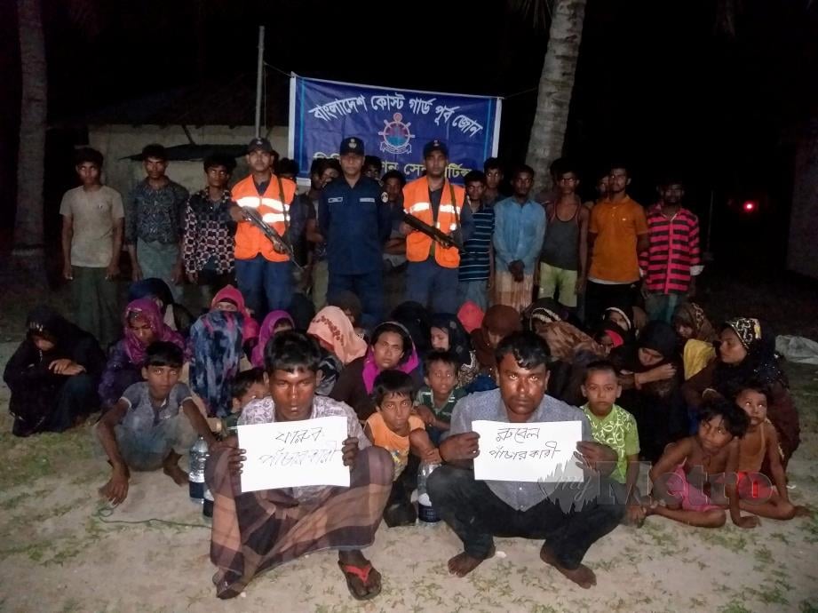 ANTARA pelarian Rohingya yang berjaya ditahan  dalam cubaan membuat perjalanan berbahaya ke Malaysia.