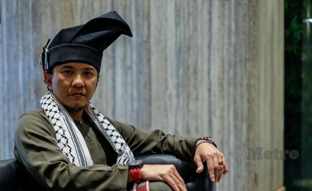 Pelakon, Beto Kusyairy pada malam Bersamamu Rafah 2024 di Glam Damansara. FOTO HAZREEN MOHAMAD