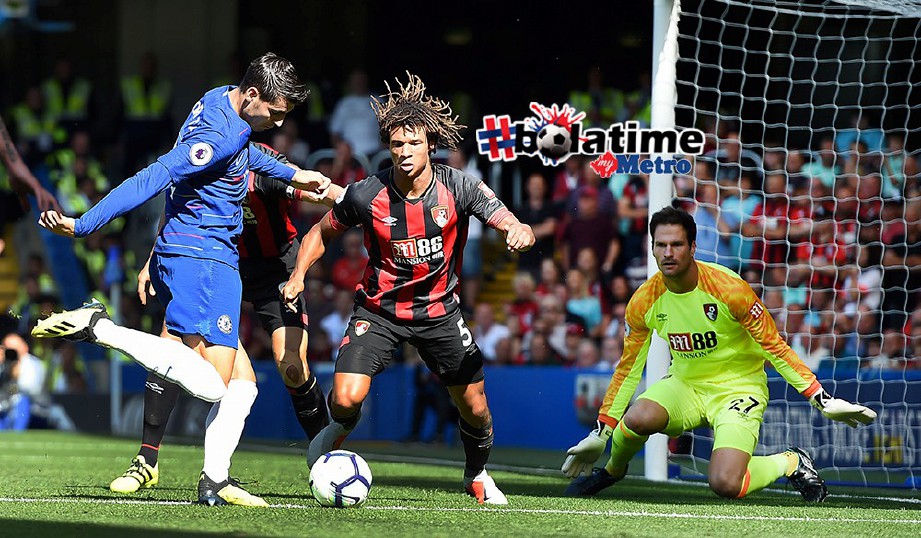 MORATA (kiri) menjaringkan tiga gol daripada 23 aksi bersama Chelsea. FOTO/AFP 