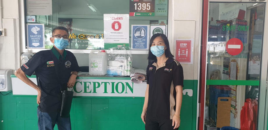 PUSAT servis Castrol mengamalkan SOP pencegahan yang ketat. FOTO: Ihsan Castrol Malaysia