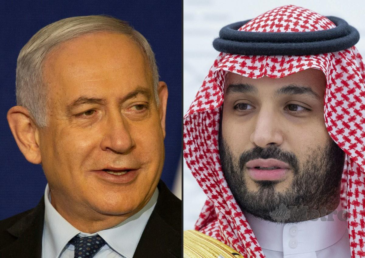 Netanyahu dan Putera Mohammed mengadakan pertemuan rahsia di Arab Saudi. FOTO AFP