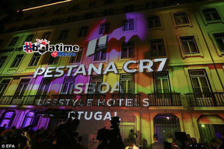 Hotel tersergam diberi nama Pestana CR7 Lisboa. FOTO AGENSI