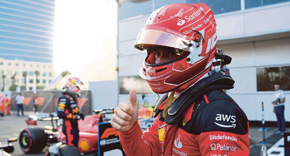 LECLERC memasuki F1 bersama Sauber pada 2018 sebelum menyertai Ferrari pada tahun berikutnya. FOTO AFP