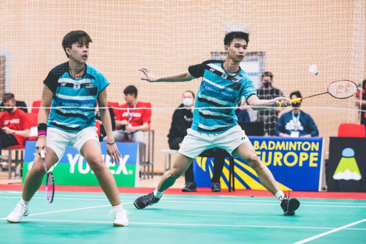 Beregu campuran negara, Choong Hon Jian-Toh Ee Wei. FOTO Ihsan Malaysia Badminton News