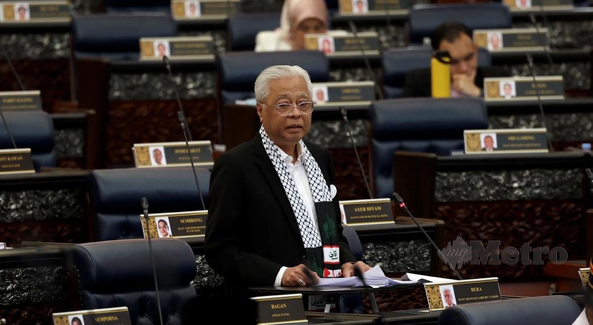 Ahli Parlimen Bera Datuk Seri Ismail Sabri Yaakob ketika menghadiri Persidangan Dewan Rakyat di Bangunan Parlimen hari ini. FOTO BERNAMA