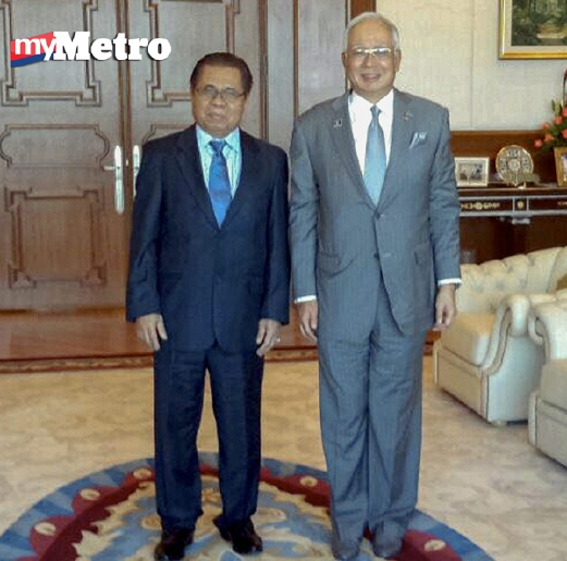 Perdana Menteri Datuk Seri Najib Tun Razak bertemu dengan Pengerusi Moro Islamic Liberation Front (MILF), Al-Haj Murad Ebrahim. - Foto Bernama