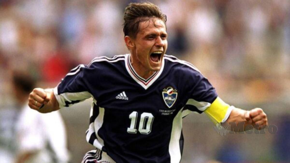 STOJKOVIC ketika beraksi di Piala Dunia 1998 bersama Yugoslavia. FOTO Agensi
