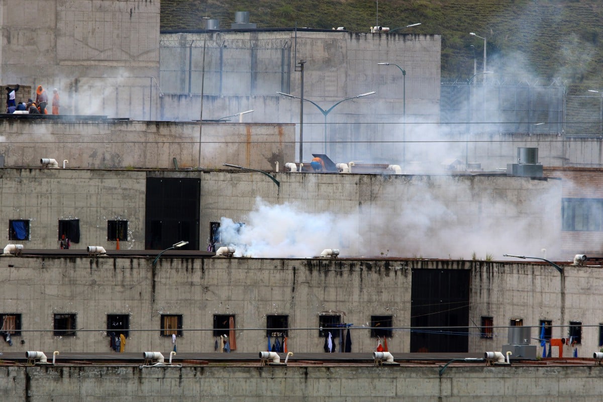 RUSUHAN di penjara di Cuenca, Ecuador. FOTO EPA 