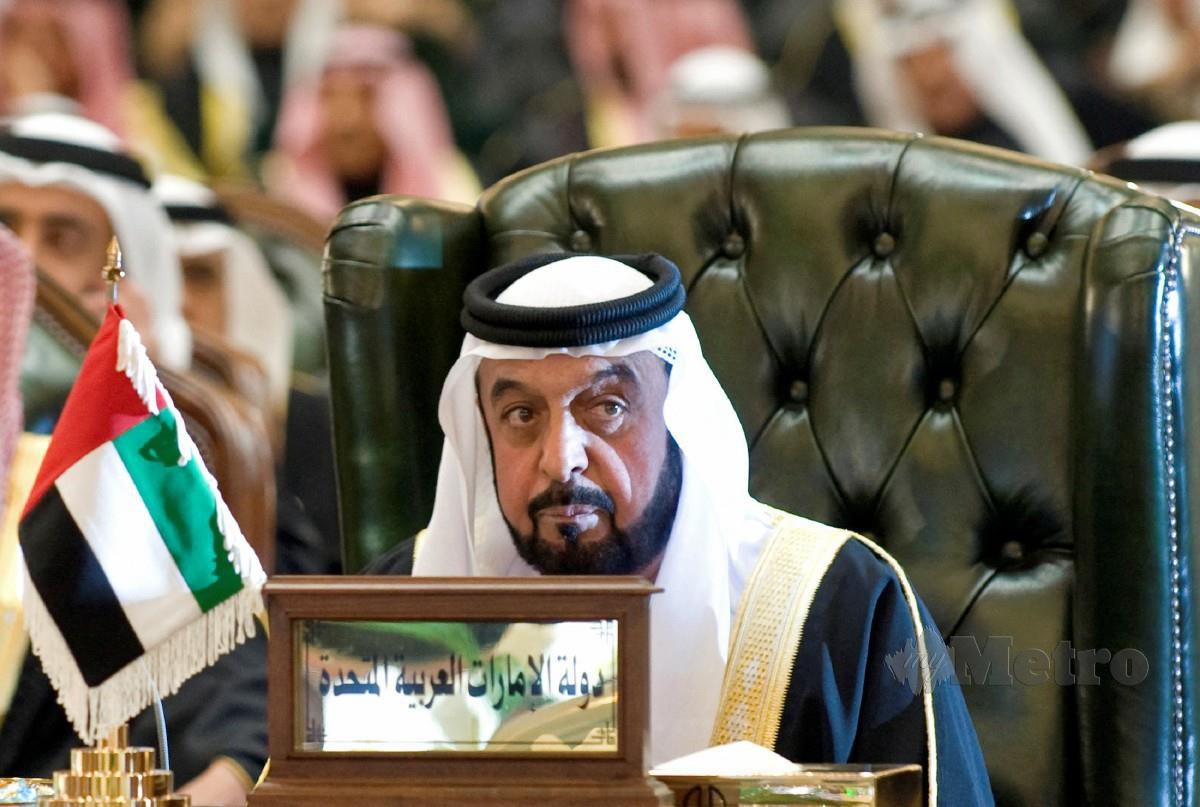 ALMARHUM Sheikh Khalifa bin Zayed Al-Nahyan. FOTO Reuters