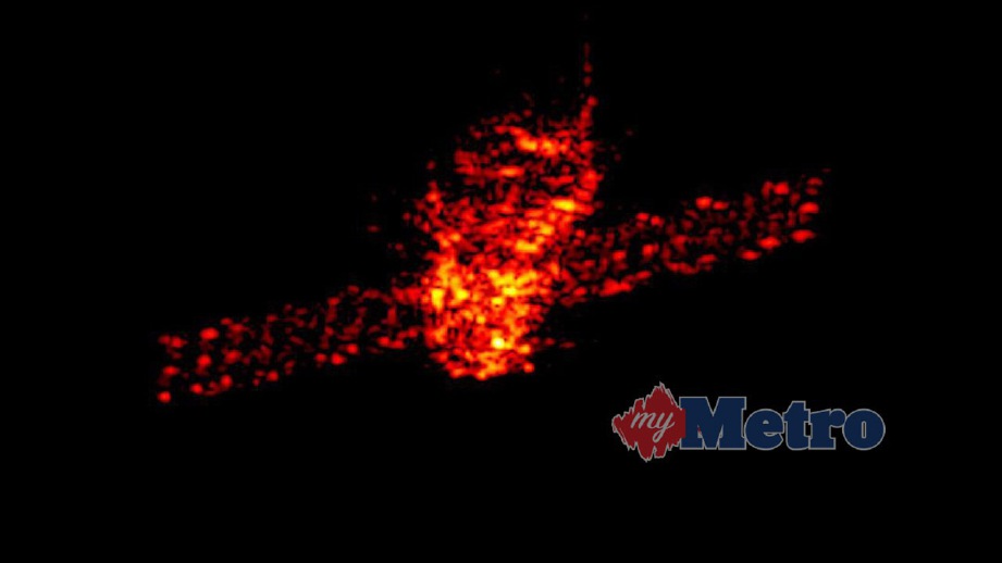 GAMBAR daripada Fraunhofer Institute for High Frequency Physics and Radar Techniques (Fraunhofer FHR) pada 21 Mac 2018 menunjukkan imej radar Tiangong-1 yang dirakam kira-kira 270 km dari bumi. FOTO EFE/FRAUNHOFER FHR