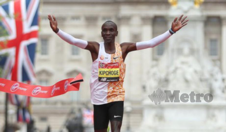 Eliud Kipchoge juara empat kali acara Maraton London. FOTO Agensi