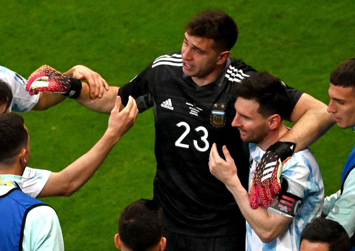 MESSI bersama skuad Argentina dalam saingan Copa America. FOTO AFP 