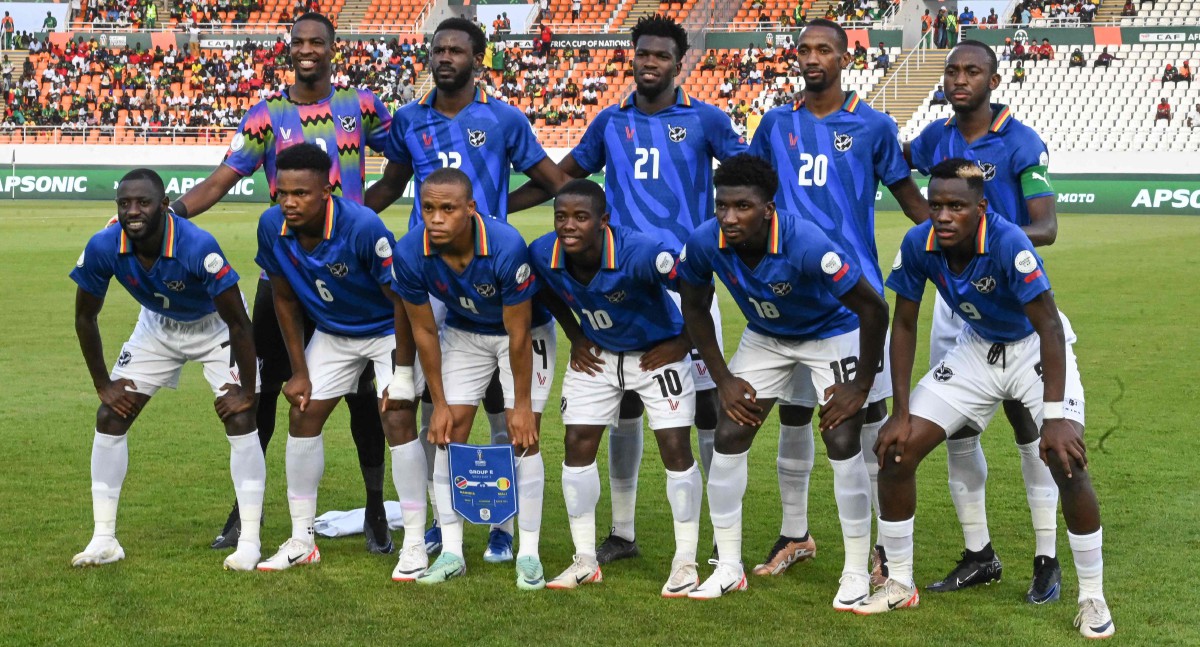 NAMIBIA bakal berdepan Angola di peringkat 16 terakhir AFCON 2024. FOTO AFP