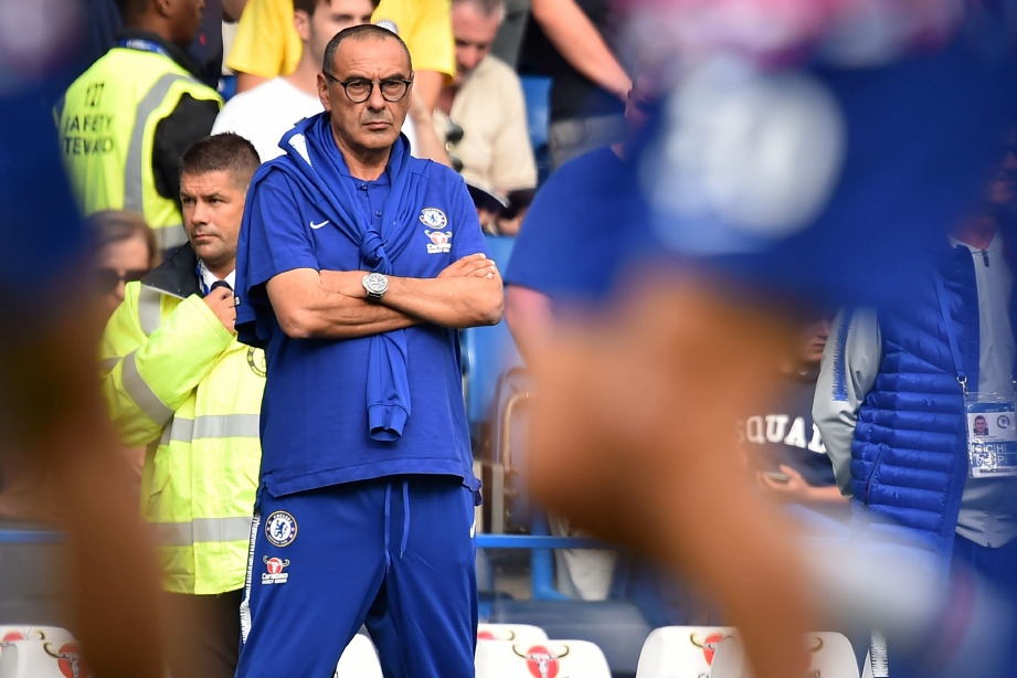 JURULATIH baharu Chelsea, Maurizio Sarri. FOTO AFP