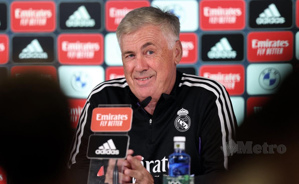 ANCELOTTI putuskan untuk bersara selepas tamatkan karier bersama Real Madrid. -FOTO AFP