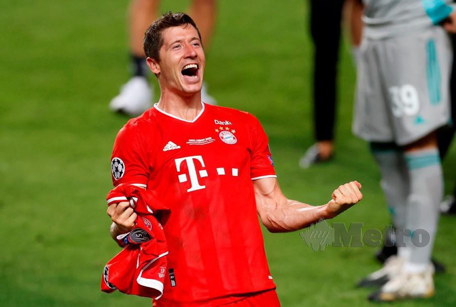 Penyerang Bayern Munich, Robert Lewandowski. FOTO AFP