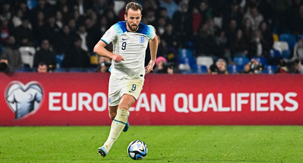 KANE meledak gol ke-54 di peringkat antarabangsa ketika England mengalahkan Itali 2-1 di kelayakan Euro 24. FOTO AFP