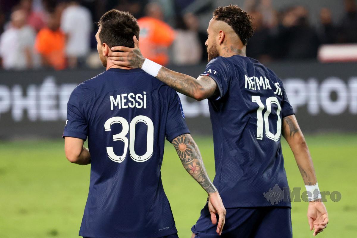 NYEMAR, Messi meledak bantu PSG tewaskan Nantes. -FOTO AFP 