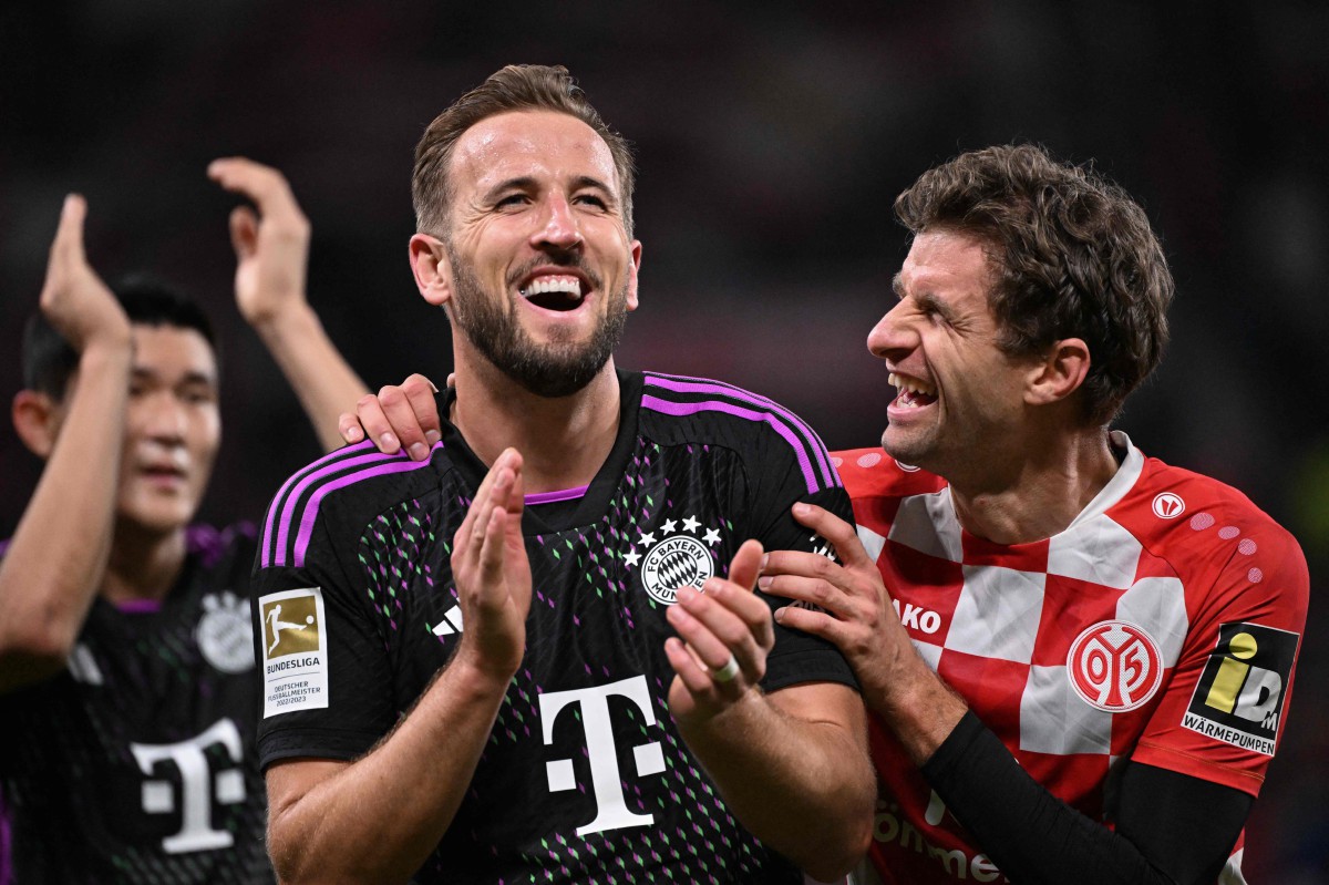 KANE membantu Bayern Munich menang 3-1 di Mainz. -FOTO AFP 