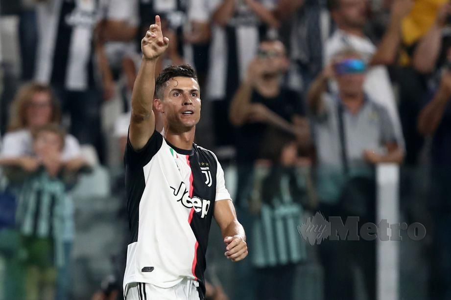 Penyerang Juventus Cristiano Ronaldo. FOTO AFP