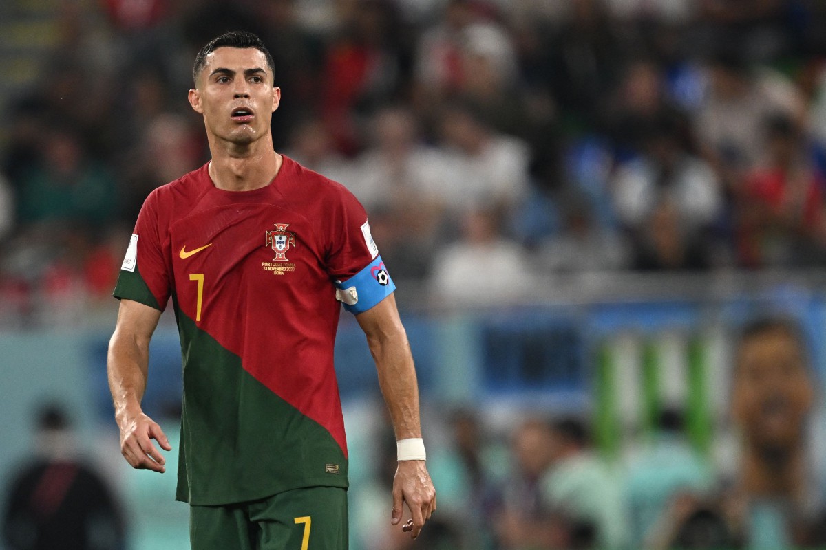 Penyerang Portugal, Cristiano Ronaldo. FOTO AFP