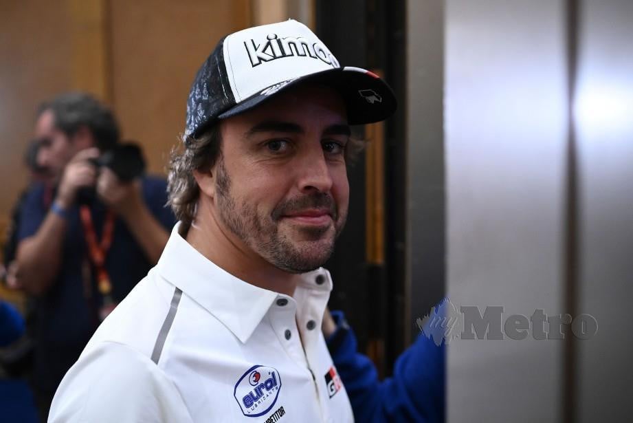 ALONSO tidak hirau mengenai usia apabila kembali beraksi di F1. FOTO AFP