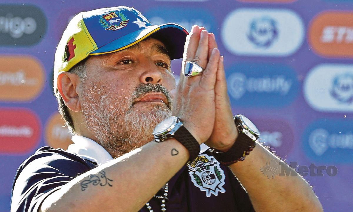 GAMBAR fail Diego Maradona yang diambil pada 2 November 2019. FOTO AFP