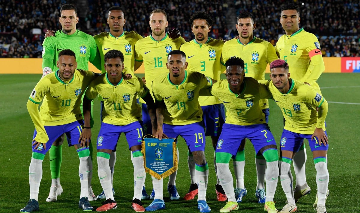 BRAZIL dilihat kurang mengancam ketika saingan kelayakan Piala Dunia 2026. FOTO AFP