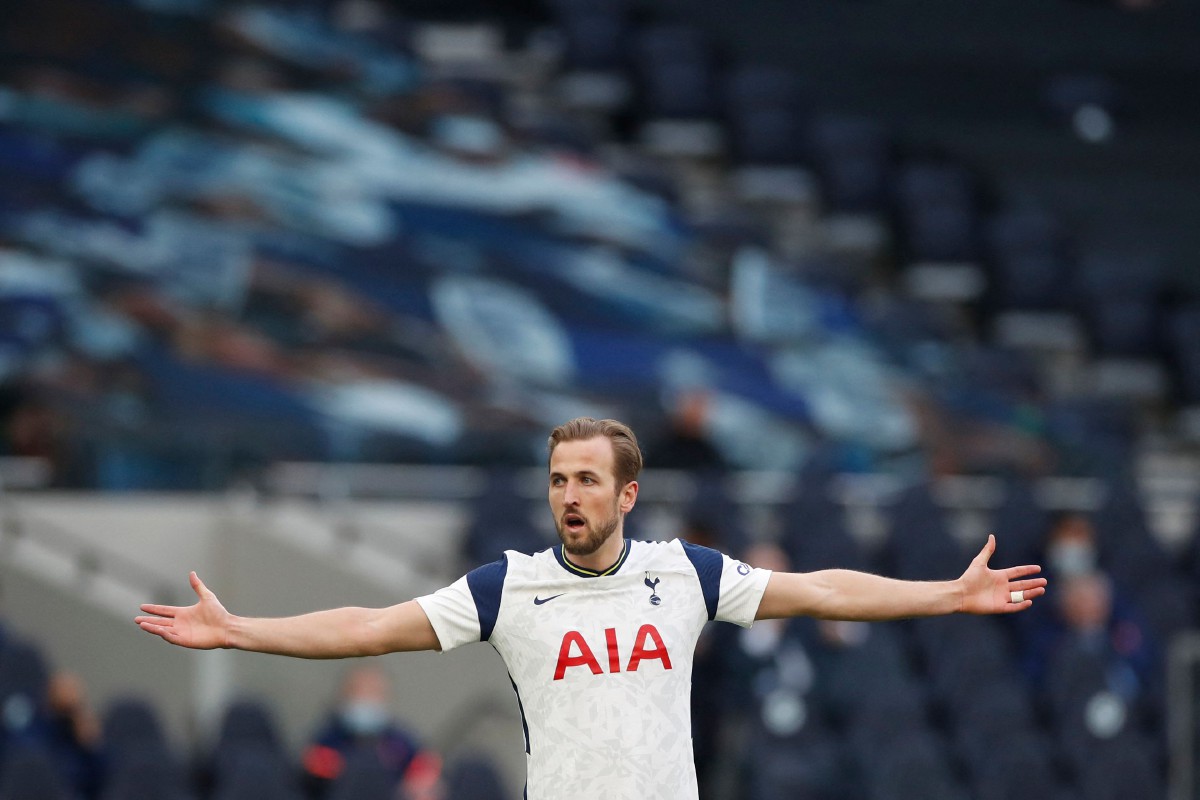Penyerang Tottenham Hotspur, Harry Kane. FOTO AFP