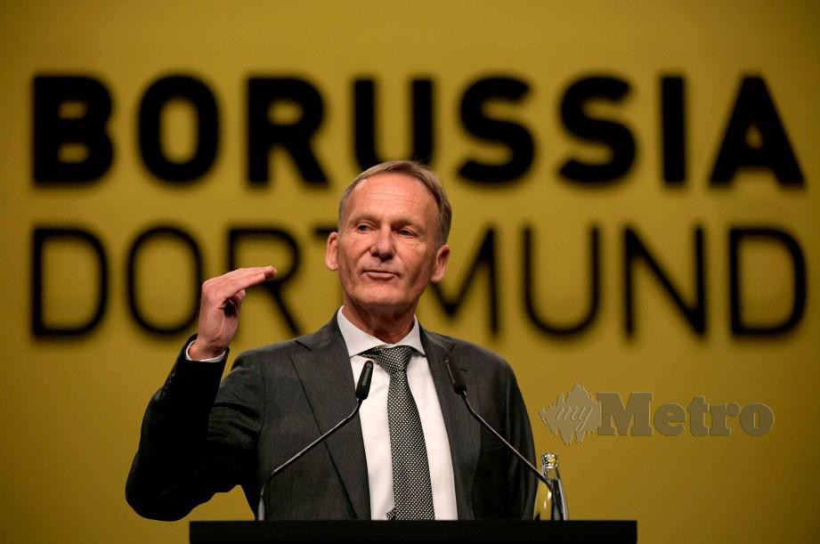 Ketua Eksekutif Borussia Dortmund, Hans-Joachim Watzke. FOTO File AFP
