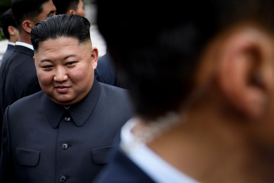 FOTO fail menunjukkan Kim Jong Un. FOTO AFP 