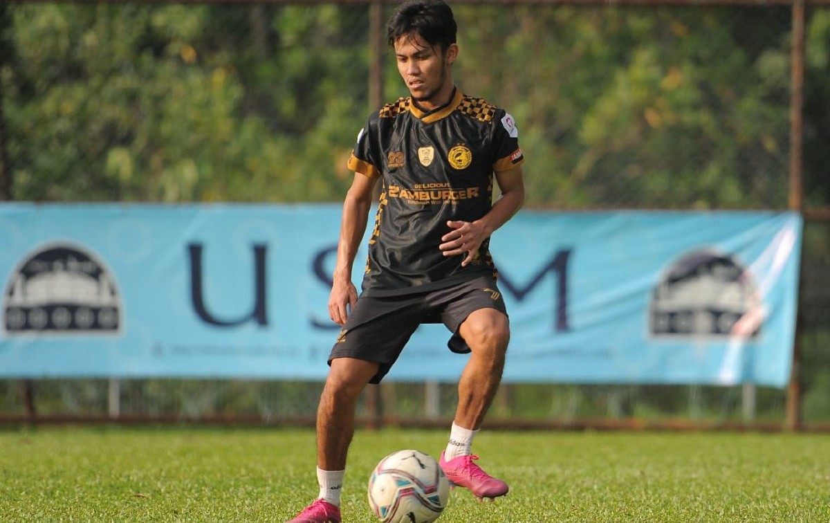 FARHAN mahu mendapat pengalaman baharu dan paling penting meraih seberapa minit permainan. FOTO Ihsan Facebook TRW Kelantan FC
