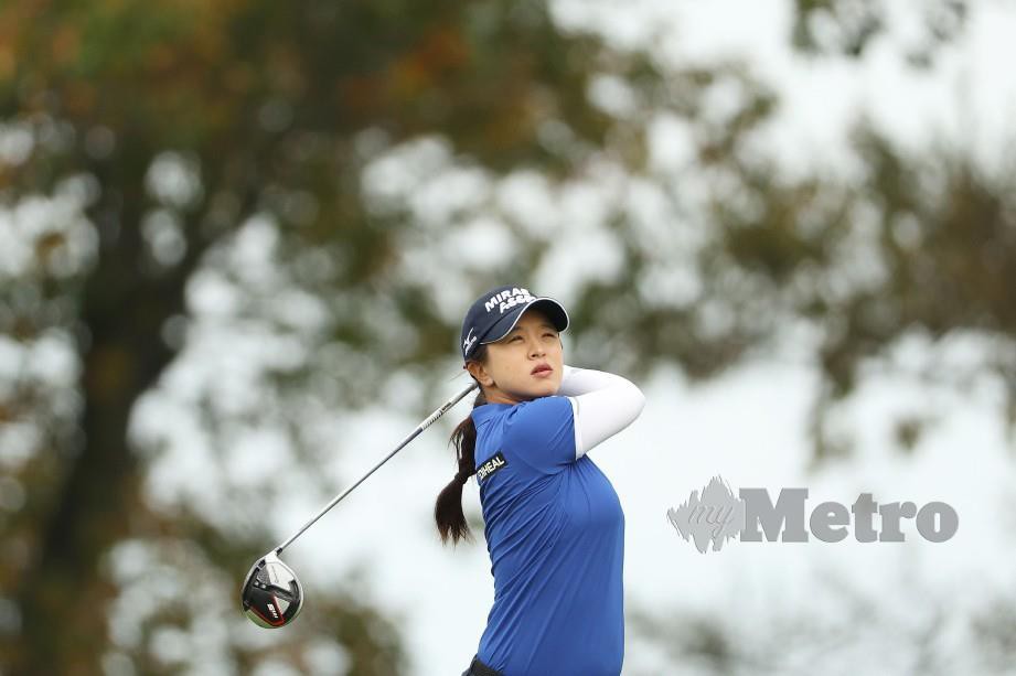 AKSI Kim pada pusingan ketiga PGA Championship. FOTO AFP 