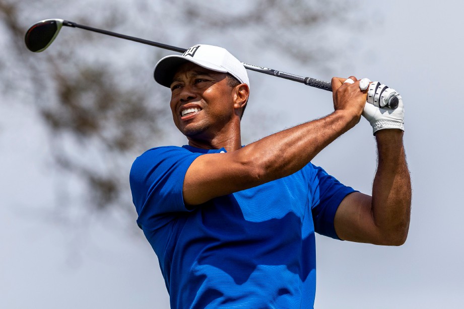 Tiger Woods membuat pukulan semasa pusingan pertama kejohanan WGC-Dell Technologies Match Play awal pagi. FOTO Agensi 