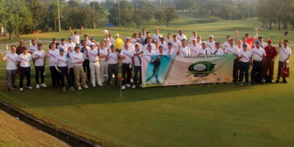 Acara Golf Amal 2023 itu berjaya menghimpunkan 95 pemain. FOTO Ihsan downsyndromemalaysia.com